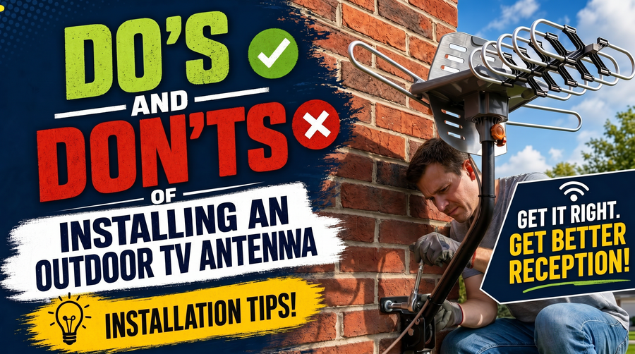 Do's and Don'ts of Installing an Outdoor TV Antenna with Rotation