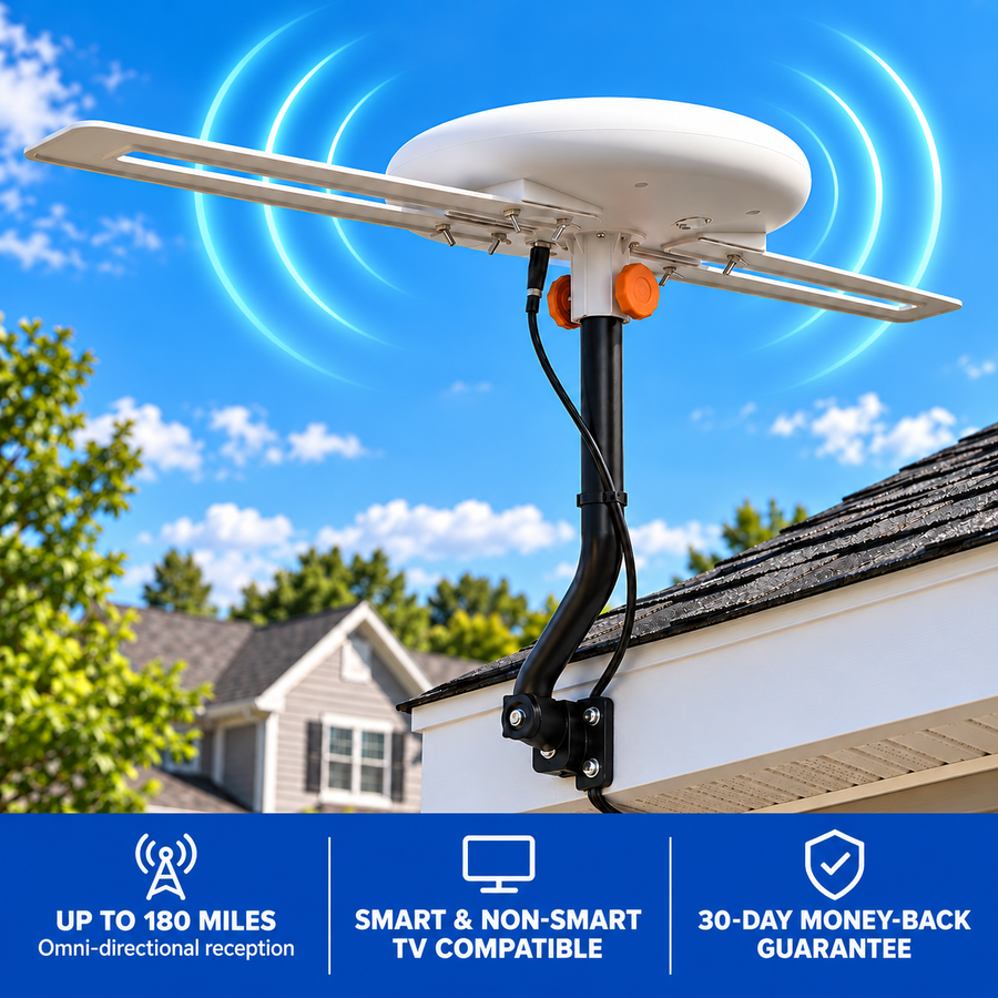 InstaBeam Omni 360 XR Extended-Range Outdoor TV Antenna