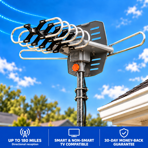 InstaBeam Long-Range Outdoor TV Antenna