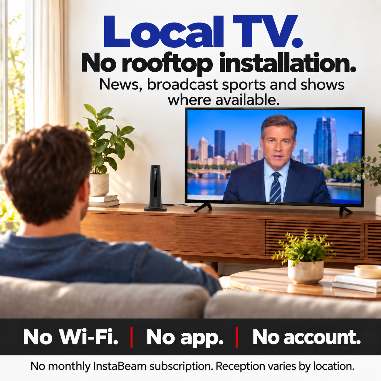 InstaBeam Indoor TV Antenna