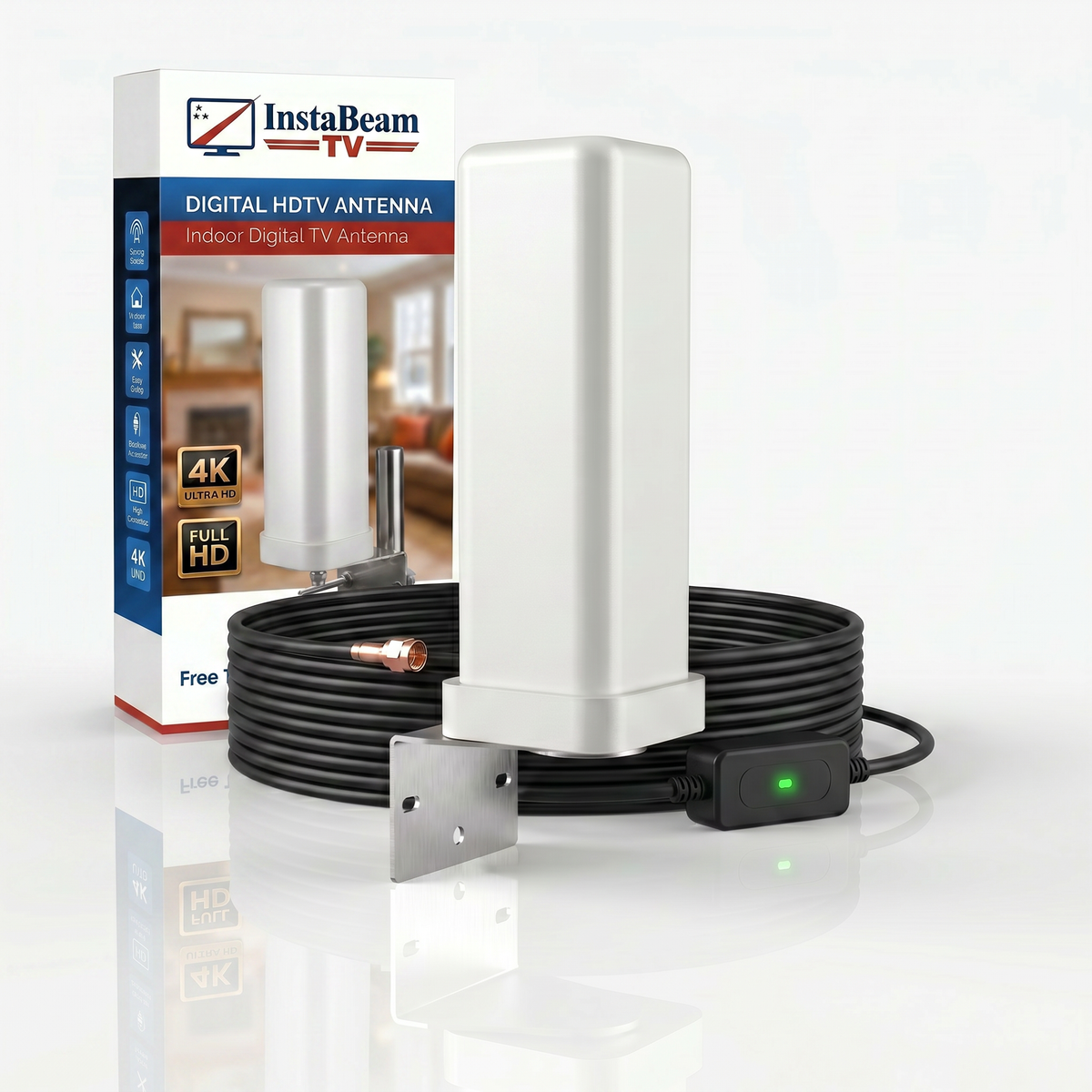 InstaBeam 360° Indoor/Outdoor TV Antenna at a home