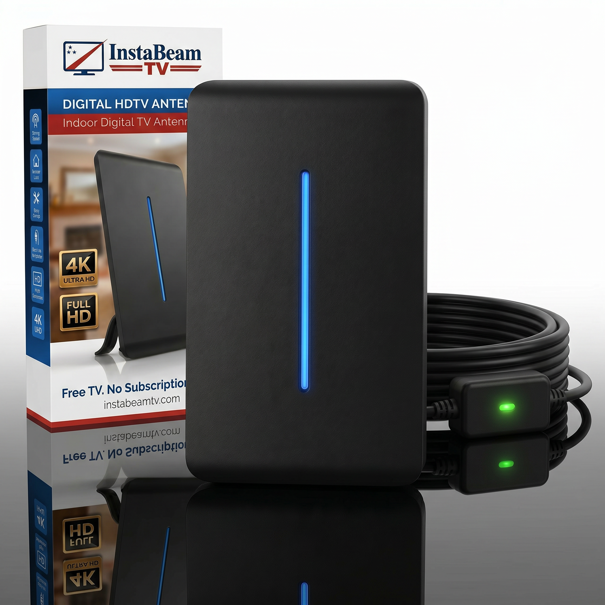 InstaBeam Indoor Premium TV Antenna