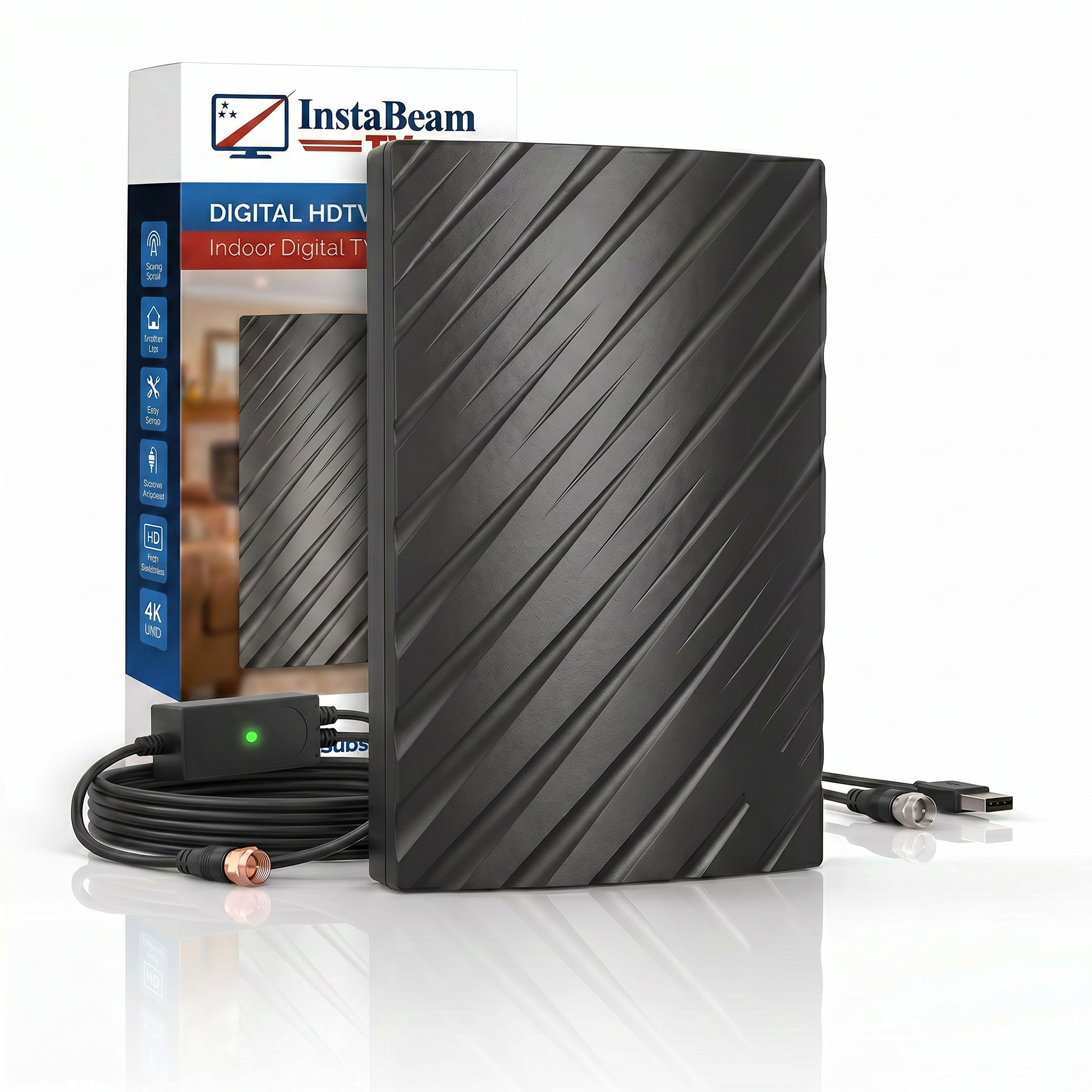 InstaBeam SignalBox Indoor/Outdoor TV Antenna