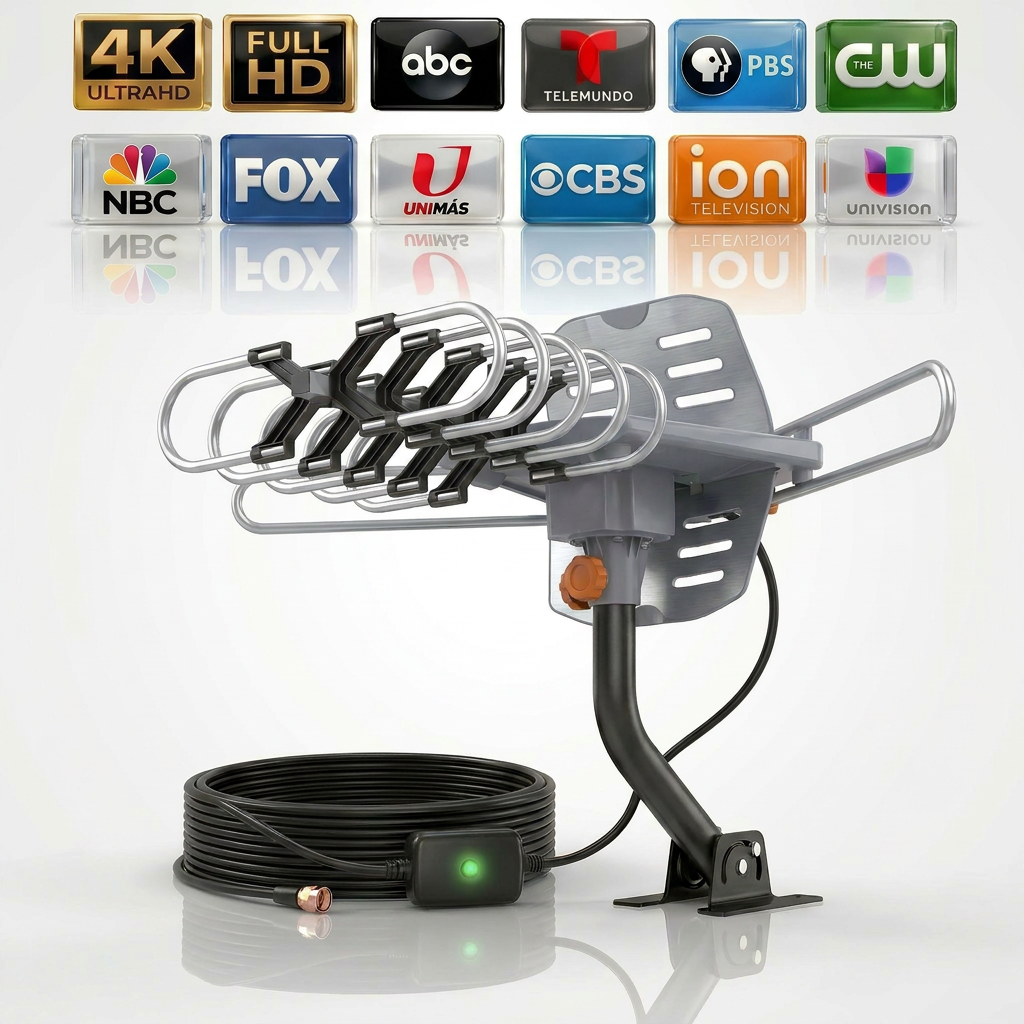 InstaBeam Long-Range Outdoor TV Antenna